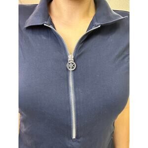 Michaels Kors Womens Half Zip Top  Shirt Large